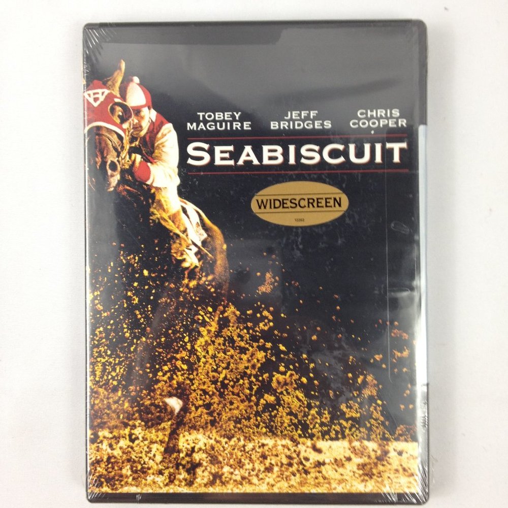 Seabiscuit - 2003- Widescreen - Toby Maguire - Jeff Bridges - DVD - New.
